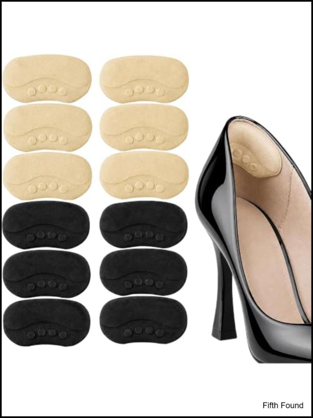 Heel Pads for Shoes Heel Grips Cushion Inserts Blister Protection 6 Pairs